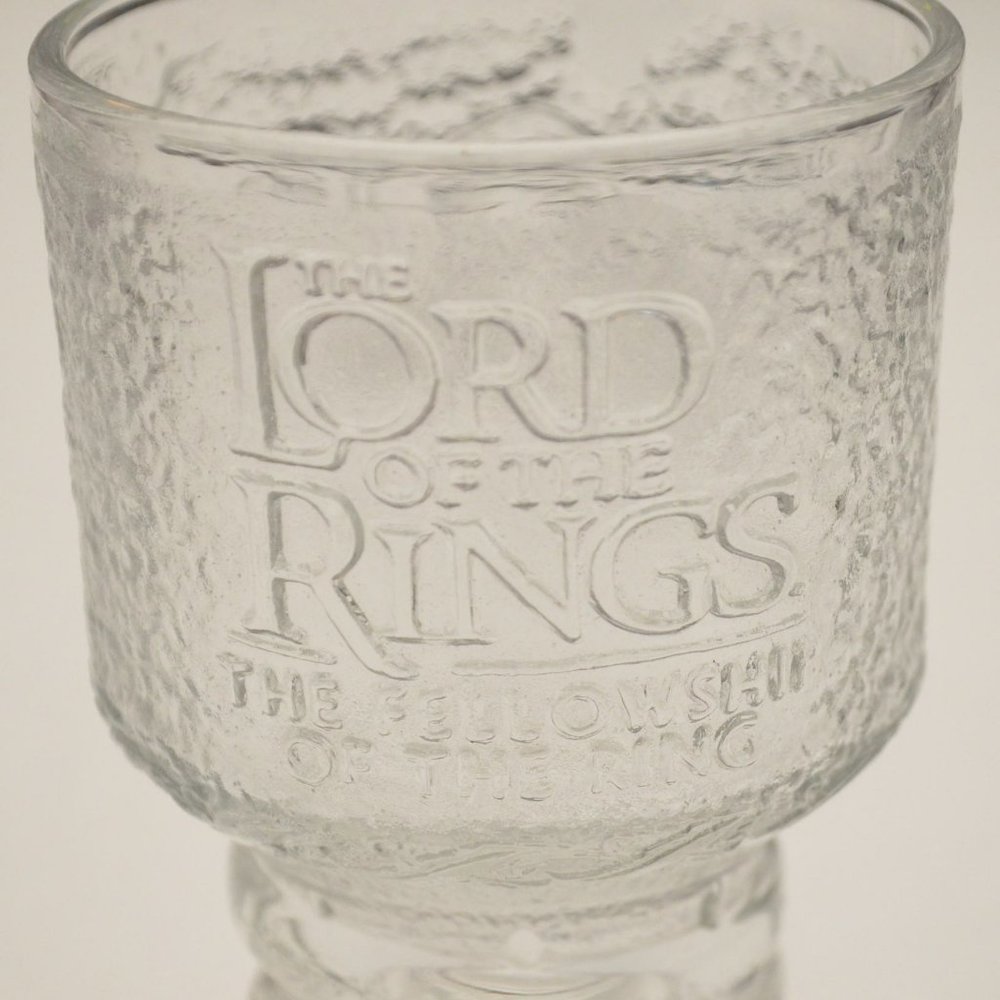 The Lord of the Rings Fellowship of the Rings Glass Goblet